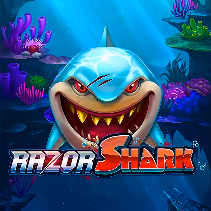 Razor Shark - Gizem yığınları ve büyüyen çarpanlı heyecan verici bedava çevirmeler sunan su altı gerilim slotu